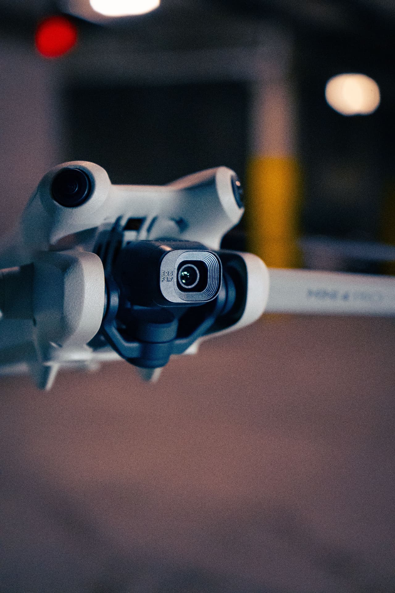 Camera sensor mounted beneath an uncrewed aircraft.